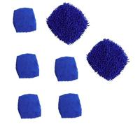 XRVRILE 7 Pulitore Vetri Auto Interno, Set di Panni per Pulizia Parabrezza e Vetri Interni con 5 Panni Microfibra e 2 Rivestimenti in Chenille, Compatibile con Piastra Pentagonale 14,5 × 13 cm