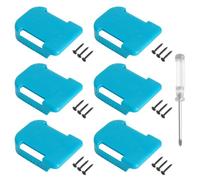 XRVRILE Supporto Batteria Set 6 Pezzi Compatibile per Makita/BoschSupporto Batteria 14.4V 18V Supporto Muro Porta Batteria Supporto Batteria Officina Garage Clip Cintura Con Viti Cacciavite