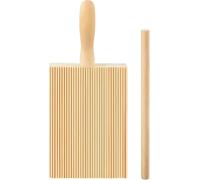 XRVRILE Tagliere in legno per gnocchi e pasta, utensili per stampi e accessori in legno di faggio, tavole per maccheroni con manico