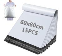 XRXYMQ 15 Pezzi Buste per Spedizioni Vinted 60x80 cm Impermeabili Buste Spedizione Vinted Auto-Adesive Sacchetti per Spedizioni Opachi per Vestiti Scarpe Libri