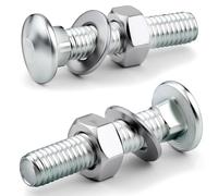 XRXYMQ 30 pezzi viti di bloccaggio M5×30 mm viti per serrature viti per cerniere M5 viti a testa piatta con dadi DIN934 e rondelle DIN125 per mobili decorazione industria edile