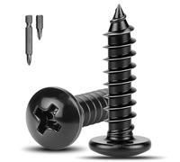 XRXYMQ 30 Pezzi Viti Per Legno M3 x 12 mm Tonda Bombato a Croce Phillips Filettatura Intera Viti Autofilettanti Per Metallo