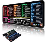 XRXYMQ Tappetino per mouse XXL Excel, 90 x 40 cm, professionale, per controllo e analisi dei dati, con collegamenti per ufficio, antiscivolo, facile da pulire, 3 mm