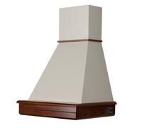 XS Cappa STOCK 60 rustica legno Noce cono panna Faber CL60-NCPC52