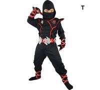 (XS)Kids Ninjas Role-Playing Set da sette pezzi, tuta alla moda, traspirante e confortevole, per la