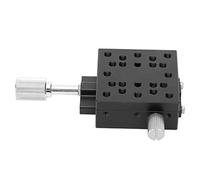 XSC40 Tavolino lineare con asse X, tavolo scorrevole con piattaforma manuale sottile, guida a coda di rondine in lega di alluminio con controllo della manopola, movimento lineare