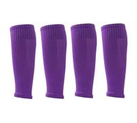XSCQ 2/4/12 calzini professionali da calcio, manica per gamba scrunch, compressione polpaccio (taglia unica, viola, 2 paia)