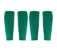 XSCQ 2/4/12 paia di calzini professionali per gambe da calcio, manica scrunch, compressione per polpaccio (taglia unica per bambini, verde erba, 2 paia)
