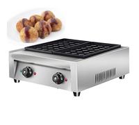 XSDAJSD Mini Macchina per Pancake Olandesi, Macchina elettrica Antiaderente per takoyaki, Macchina per Waffle per casa e ristoranti, Bar, panetterie, B