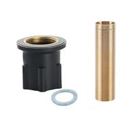 XSDSM Kit di Fissaggio per Rubinetto Dell'Acqua Calda e Fredda Include 1 Barra Filettata ln Rame 1 Rondella ln Gomma 1 Dado Semi Rame Non È Richiesta Alcuna Chiave Inglese,Ottone,31,5 * 120MM