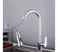 XSDSM Miscelatore Cucina con Doccetta Estraibile Rubinetto Riempitore Acciaio Inox Freddo E Caldo Disponibile,Argento