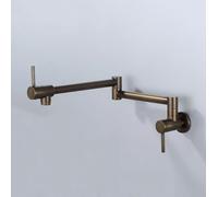 XSDSM Rubinetti A Muro Cucina Ottone Bronzo Rubinetto Lavello Cucina Pieghevole Solo Acqua Fredda