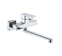 XSDSM Rubinetto Cucina A Muro Ottone Rubinetto Lavatoio Lavanderia con Uscita Rotante A 360 °,30 cm