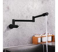XSDSM Rubinetto Cucina A Muro Ottone Rubinetto Riempi Pentole Nero Rubinetti A Tocco Lavello Cucina