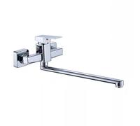 XSDSM Rubinetto Da Muro per Lavello Cucina O Lavatoio Lavanderia Miscelatore Monocomando con Girevole,35 cm