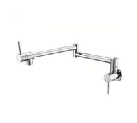 XSDSM Rubinetto Lavello Cucina Pieghevole Rubinetto Riempimento Caldaie A Muro Foro Singolo,Argento