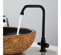 XSDSM Rubinetto per Lavatrice con Raccordo 1/2 Pollice Rubinetto per Lavandino Bagno In Ottone Maniglia Singola,Nero