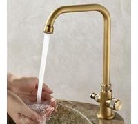 XSDSM Rubinetto per Lavatrice con Raccordo 1/2 Pollice Rubinetto per Lavandino Bagno In Ottone Maniglia Singola,Antico