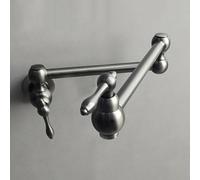 XSDSM Rubinetto Pieghevole Da Cucina A Parete Rubinetto Commerciale per Riempimento Pentole,Grigio Spazzolato