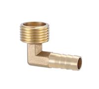 XSDSM Ugello per Tubo Flessibile a Gomito 90° Raccordo di Collegamento in Ottone Raccordo Portagomma Curvo Raccordo per Tubo Flessibile per Collegamento Tubi,G 1/2 "Thread Esterno - 10 MM