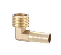 XSDSM Ugello per Tubo Flessibile a Gomito 90° Raccordo di Collegamento in Ottone Raccordo Portagomma Curvo Raccordo per Tubo Flessibile per Collegamento Tubi,G 1/2 "Thread Esterno - 12 MM