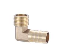 XSDSM Ugello per Tubo Flessibile a Gomito 90° Raccordo di Collegamento in Ottone Raccordo Portagomma Curvo Raccordo per Tubo Flessibile per Collegamento Tubi,G 1/2 "Thread Esterno - 16 MM