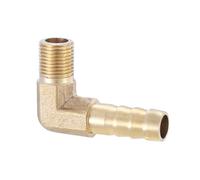 XSDSM Ugello per Tubo Flessibile a Gomito 90° Raccordo di Collegamento in Ottone Raccordo Portagomma Curvo Raccordo per Tubo Flessibile per Collegamento Tubi,G 1/8 "Thread Esterno - 10 MM