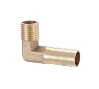 XSDSM Ugello per Tubo Flessibile a Gomito 90° Raccordo di Collegamento in Ottone Raccordo Portagomma Curvo Raccordo per Tubo Flessibile per Collegamento Tubi,G 1/4 "Thread Esterno - 12 MM