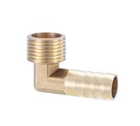 XSDSM Ugello per Tubo Flessibile a Gomito 90° Raccordo di Collegamento in Ottone Raccordo Portagomma Curvo Raccordo per Tubo Flessibile per Collegamento Tubi,G 1/2 "Thread Esterno - 14 MM