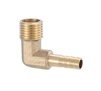 XSDSM Ugello per Tubo Flessibile a Gomito 90° Raccordo di Collegamento in Ottone Raccordo Portagomma Curvo Raccordo per Tubo Flessibile per Collegamento Tubi,G 1/4 "Thread Esterno - 8 MM