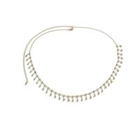 XSFAMGB 1 Catenella for la Pancia for la Vita delle Donne, Accessori for Il Corpo Brillanti(Gold)
