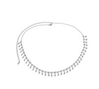 XSFAMGB 1 Catenella for la Pancia for la Vita delle Donne, Accessori for Il Corpo Brillanti(Silver)