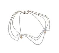 XSFAMGB 1 Collana a Catena Geometrica Multistrato Spice Girl Sweet Cool Body Niche