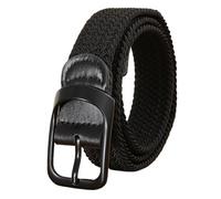XSFAMGB 1 pz Cintura Elastica Intrecciata da Uomo e da Donna Senza Perforazione, Stile Femminile, Pantaloni Versatili for Studenti(Black)