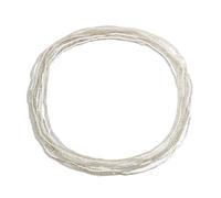XSFAMGB Set di 8 Perline, Catene, for Bikini da Spiaggia, for Donne, Cintura Elastica for la Pancia, Accessori for la Vita(White)