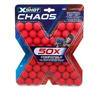 XSHOT- Confezione da 50 Palline Munizioni X-Shot Chaos, Colore X50, YS/m, 46275