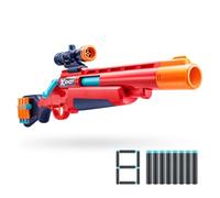 XSHOT Excel Ejector Shell Blaster by ZURU: Blaster a freccette con espulsione e mirino. Include 8 freccette Air Pocket, gittata 27m. Per bambini 8+, adolescenti, adulti, divertimento all'aperto.