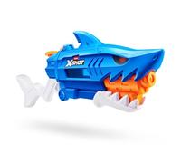 XSHOT Fast-Fill Shark Attack Water Blaster by ZURU: Blaster d'acqua a riempimento rapido, design a squalo, getto 10m, serbatoio 750ml. Per bambini 5+, divertimento all'aperto.