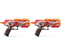 XSHOT Hyper Gel Stinger, un'arma a caricamento manuale con 1.000 pallini e un caricatore da 200 colpi. Include occhiali protettivi. Età: dai 14 anni in su. Prodotto da ZURU. (Confezione da 2)