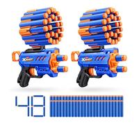XSHOT Insanity Micro Blaster di ZURU con 48 Darts (2 PK) in gommapiuma con tecnologia Air Pocket e scomparto per Dart, giocattolo da usare all’aperto per bambini e bambine