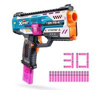 XSHOT SKINS Serie Pro Motorized Thrasher di ZURU - Blaster a dardi di gommapiuma con 30 Dardi Air Pocket Technology, plastica alimentato a batteria per gioco all'aperto, per bambini, 14 anni