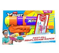 XSHOT Water Fast-Fill Retro Water Blaster (Purple) by ZURU: Pistola ad acqua retrò con ricarica rapida, getto a 10 m, serbatoio 500 ml, per bambini 6+, divertente in giardino e piscina.
