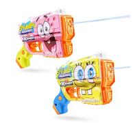 XSHOT Water SpongeBob Jr Fast-Fill Water Blaster Confezione da 2 by ZURU: Blaster d'acqua SpongeBob, riempimento rapido, getto 9 m, serbatoio 150 ml. Giocattolo estivo all'aperto per bambini 3+.