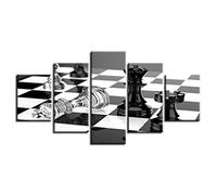 XSHUHANP Stampe Quadri Quadro Quadri Modulari Poster Internazionale Tele 5 Pezzi degli Scacchi Film HD La Decorazione A Muro del Salotto Artistico