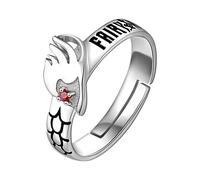 XSLGOGO Anime Periferiche Fairy Tail Anelli Etherious Natsu Dragneel Anelli Dragon Cosplay Gioielli