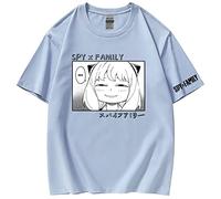 XSLGOGO Anime Spy x Family T-Shirt Anya T-Shirt Manga Giapponese Spy x Family Kawaii Anya Forger T-Shirt Cosplay Jumper for Fans