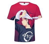 XSLGOGO Food Wars: Shokugeki No Soma Maglietta Unisex Anime Graphic Printed Maglie a Manica Corta Yukihira Sōma e Nakiri erina Costume Cosplay