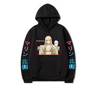 XSLGOGO Unisex Anime My Dress-Up Darling Felpa con Cappuccio Kitagawa Marin Graphics Pullover My Dress-Up Darling Felpa Casual a Maniche Lunghe