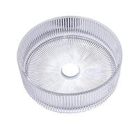 XSMYdpuk Lavandino da appoggio per Bagno da 16" in Vetro Trasparente, lavabo da appoggio Rotondo, lavabo da appoggio, Ciotola, con Miscelatore a Cascata e Scarico a Scomparsa A (A)