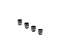 XSPC G1/4"""" Male to Female Rotary Fitting Black Chrome 4-pack